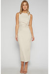 Jersey Knot Dress - Ivory